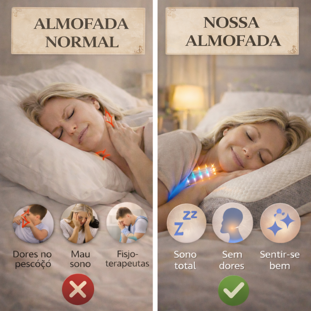 1+1 GRATIS HOJE! A única almofada viscoelástica que se adapta à curvatura do pescoço para voltar a descansar sem dores e deixe de gastar dinheiro em tratamentos. (Inclui capas GRÁTIS + 30 noites de teste) - ViscoPro™