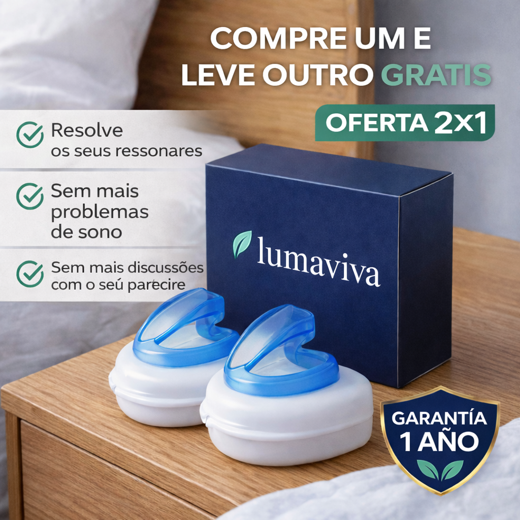 1+1 GRÁTIS SÓ HOJE! | A única férula anti-ronco que realmente resolve os seus problemas de ressonar e de sono | 30 noites de teste –RespiraLivre™