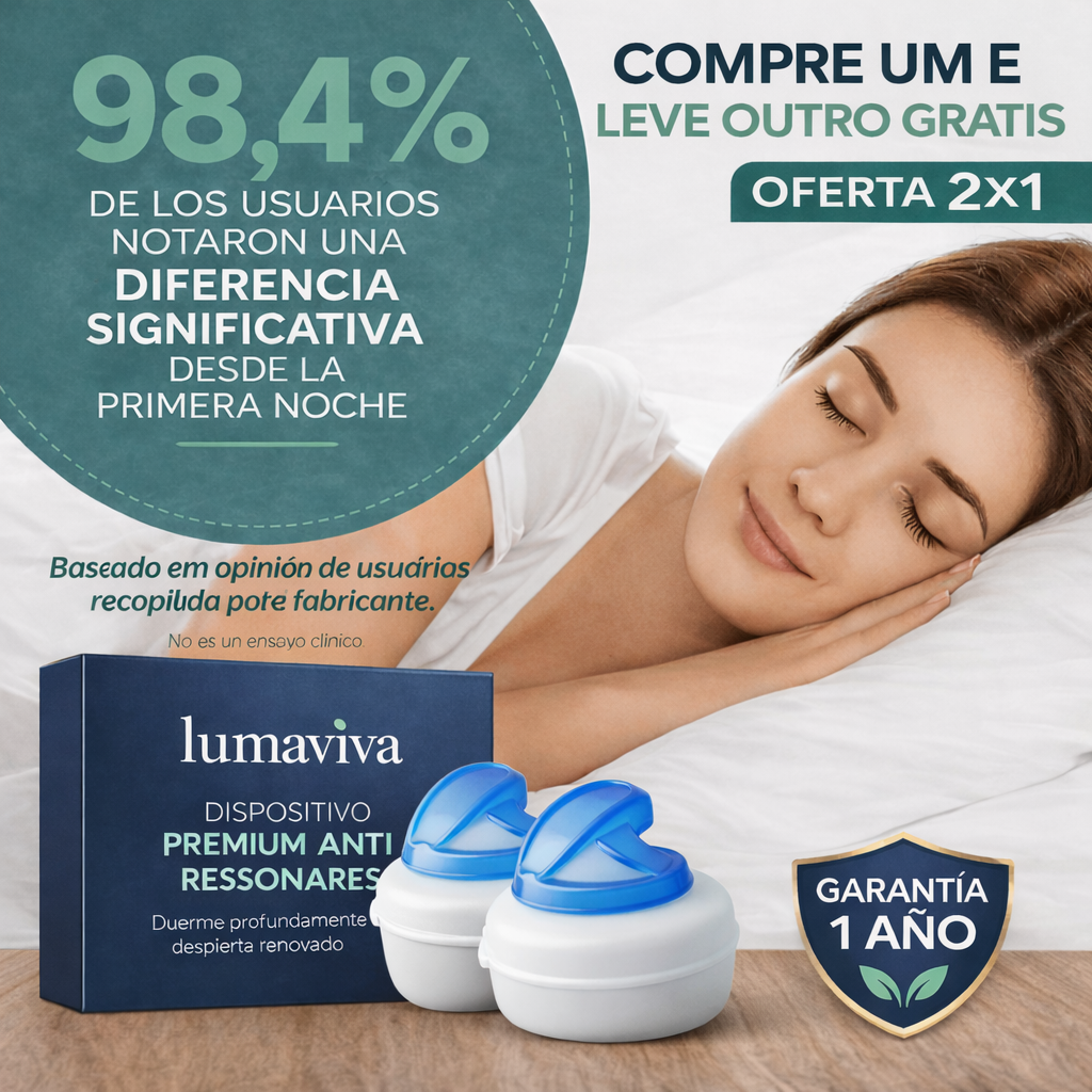1+1 GRÁTIS SÓ HOJE! | A única férula anti-ronco que realmente resolve os seus problemas de ressonar e de sono | 30 noites de teste –RespiraLivre™