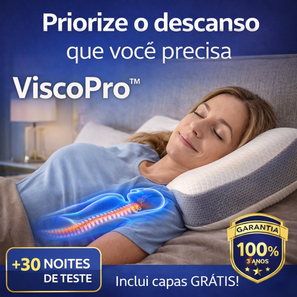 1+1 GRATIS HOJE! A única almofada viscoelástica que se adapta à curvatura do pescoço para voltar a descansar sem dores e deixe de gastar dinheiro em tratamentos. (Inclui capas GRÁTIS + 30 noites de teste) - ViscoPro™