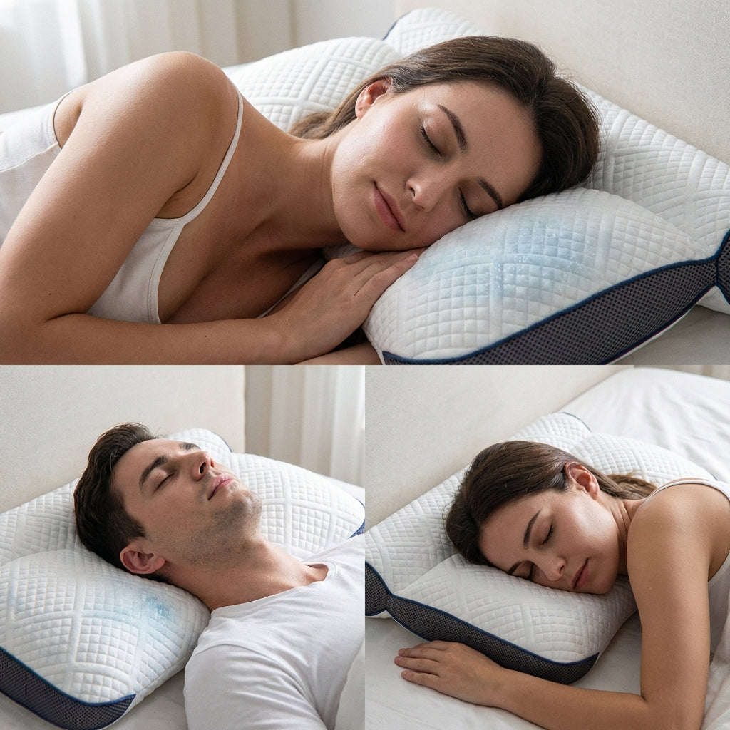 1+1 GRATIS HOJE! A única almofada viscoelástica que se adapta à curvatura do pescoço para voltar a descansar sem dores e deixe de gastar dinheiro em tratamentos. (Inclui capas GRÁTIS + 30 noites de teste) - ViscoPro™